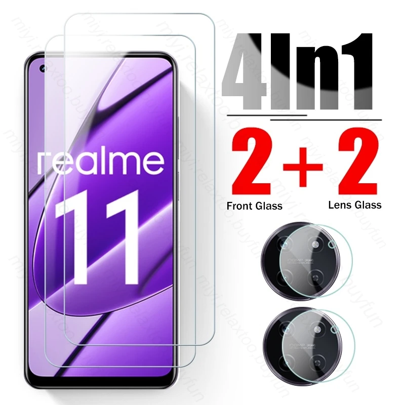 

4 в 1 защита для объектива камеры закаленное защитное стекло для Realme 11 4G Realme11 Realmy Realmi Realmu Raelme Kingdom 11 4G