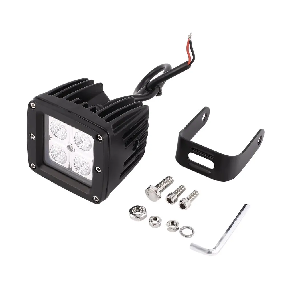 

1Pc Motorcycles Headlight White Super Bright 4 LED Working Spot Light Motorbike Fog Lamp Scooters Autocycle Modified Bulbs