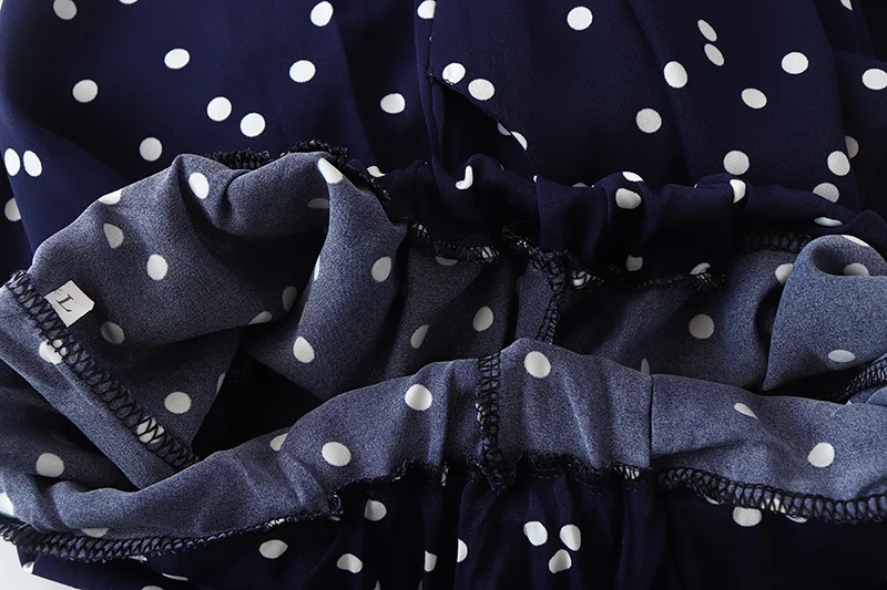 Женский шифоновый топ в горошек и брюки с завышенной талией размеры до 4XL |