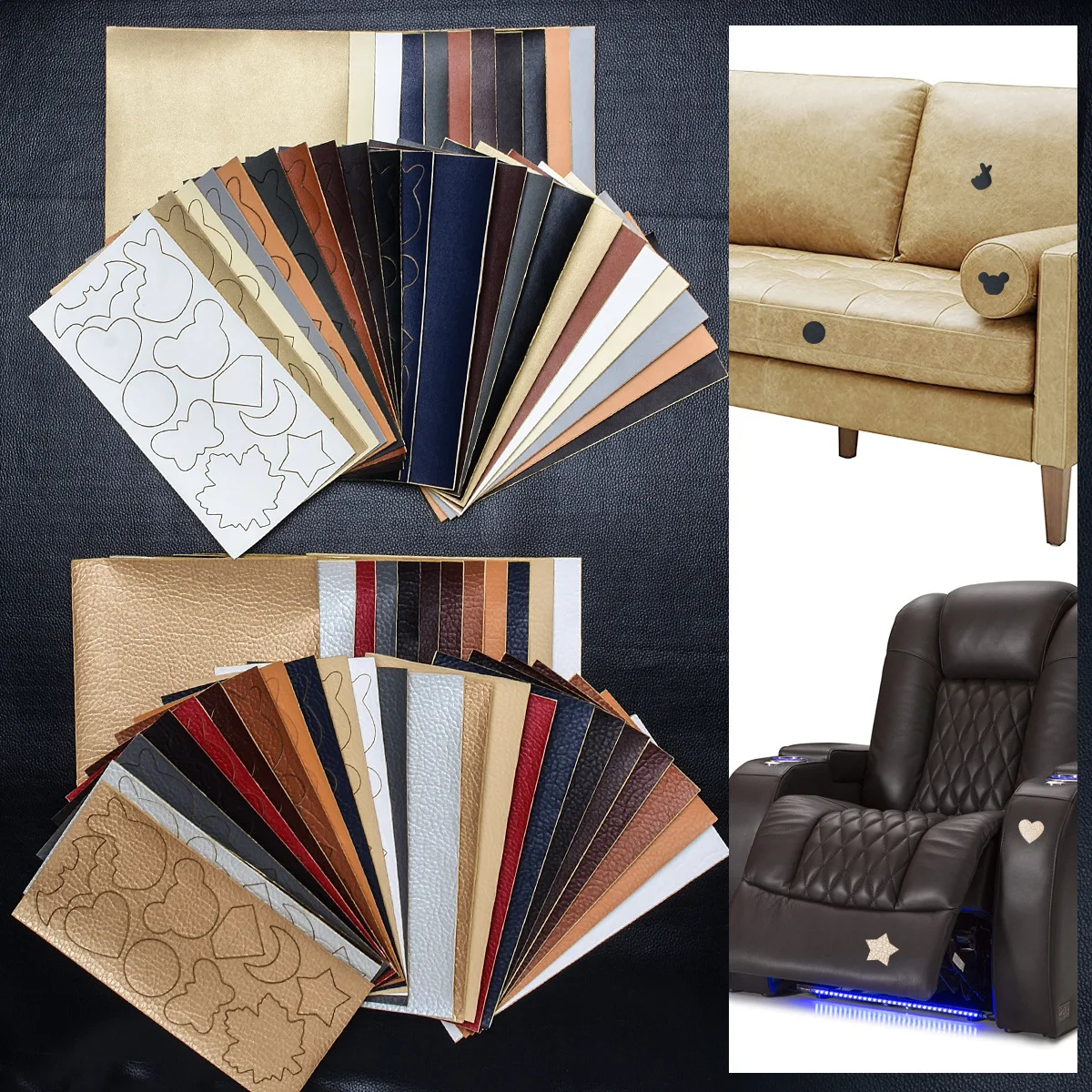 

3 шт./компл. восстанавливающие самоклеящиеся пластыри из искусственной кожи с зернистой фактурой для дивана, подушки, наклейки из искусстве...