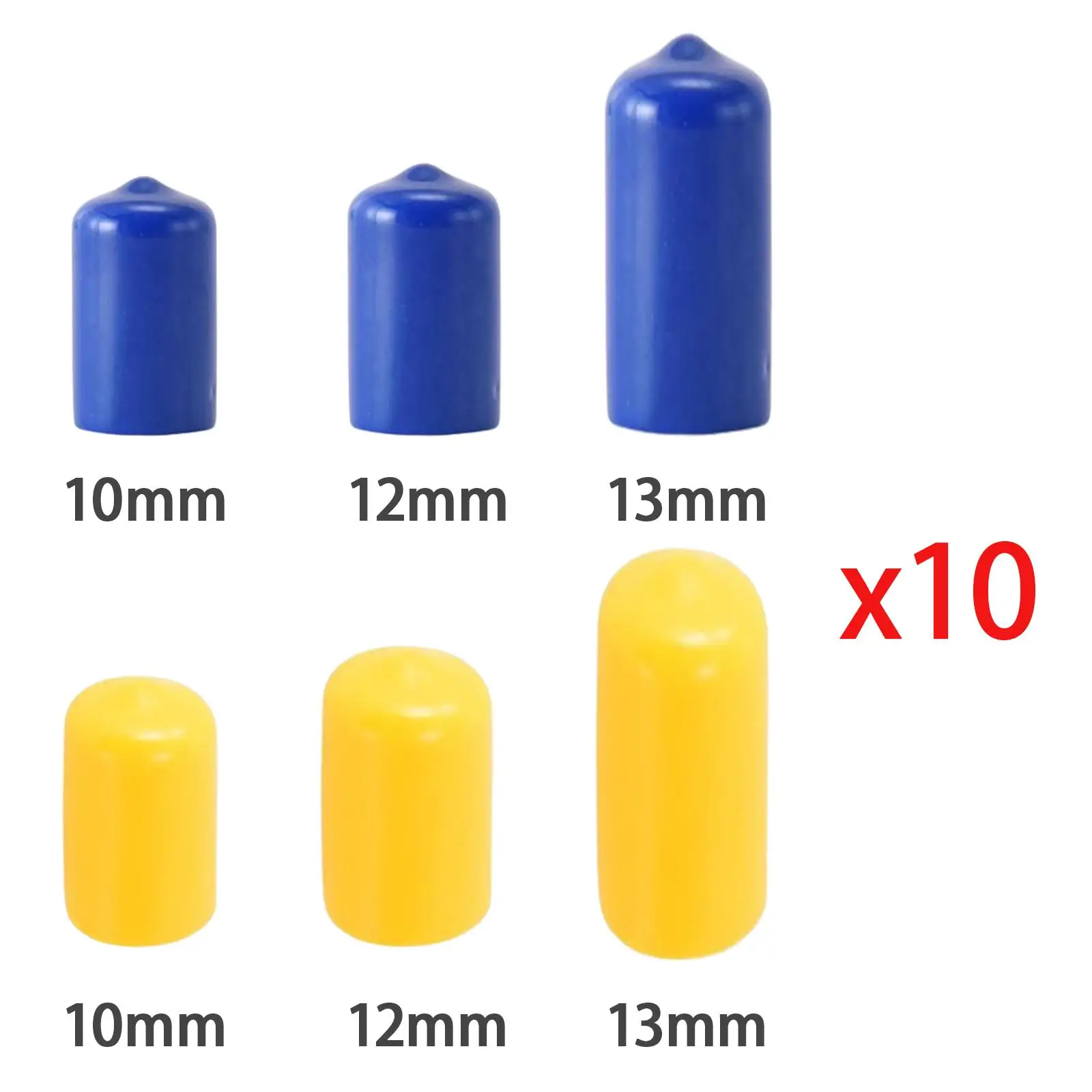 

10pcs Billiards Pool Cue Tips Rubber Protector Head Cover Supplies Billiards Club Topper Saver Head Cover