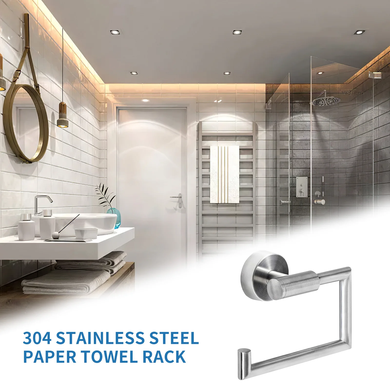 Настенный держатель для туалетной бумаги из нержавеющей стали 304 |