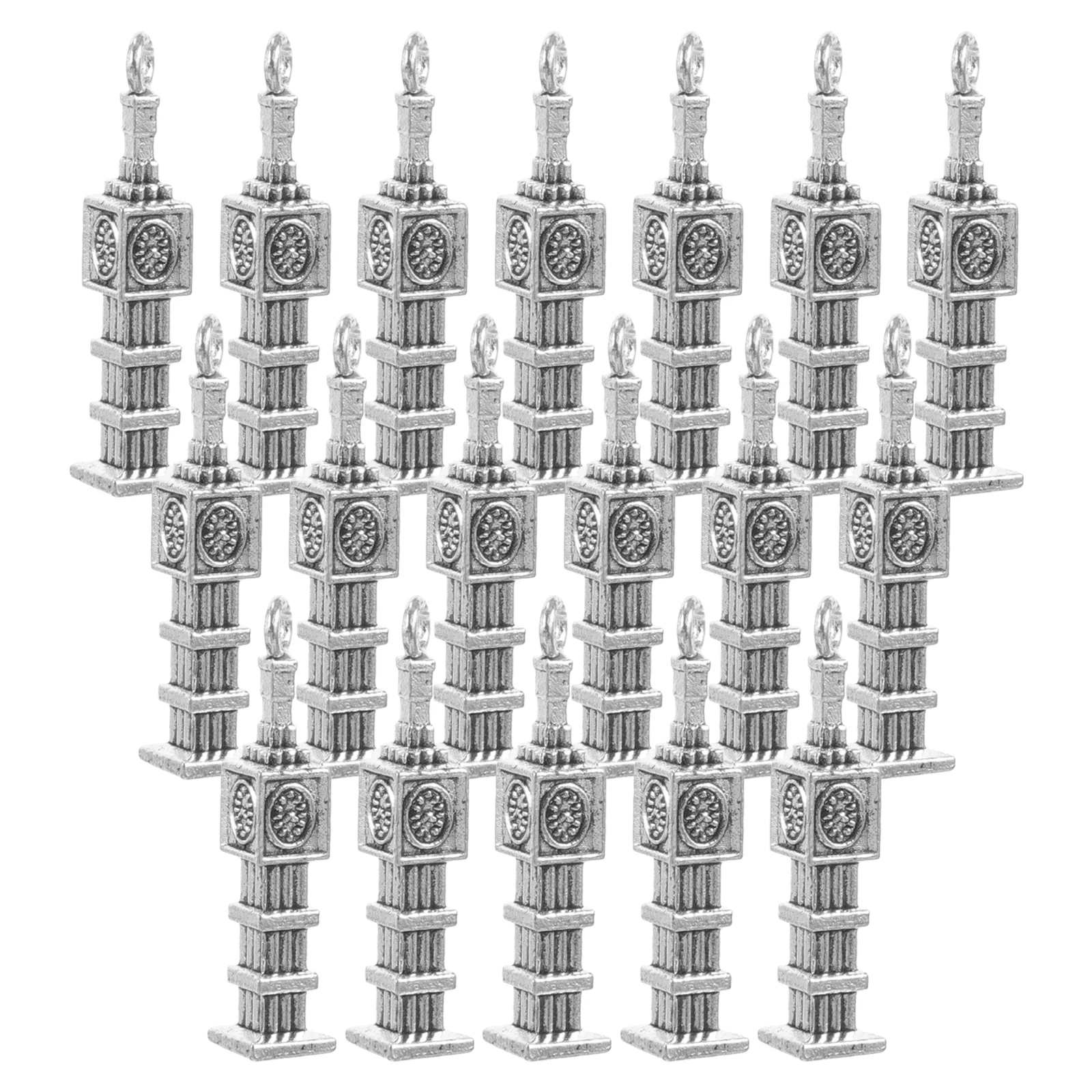

50pcs Architecture Alloy Pendants Architecture Charms Necklace Architecture Charms for Diy