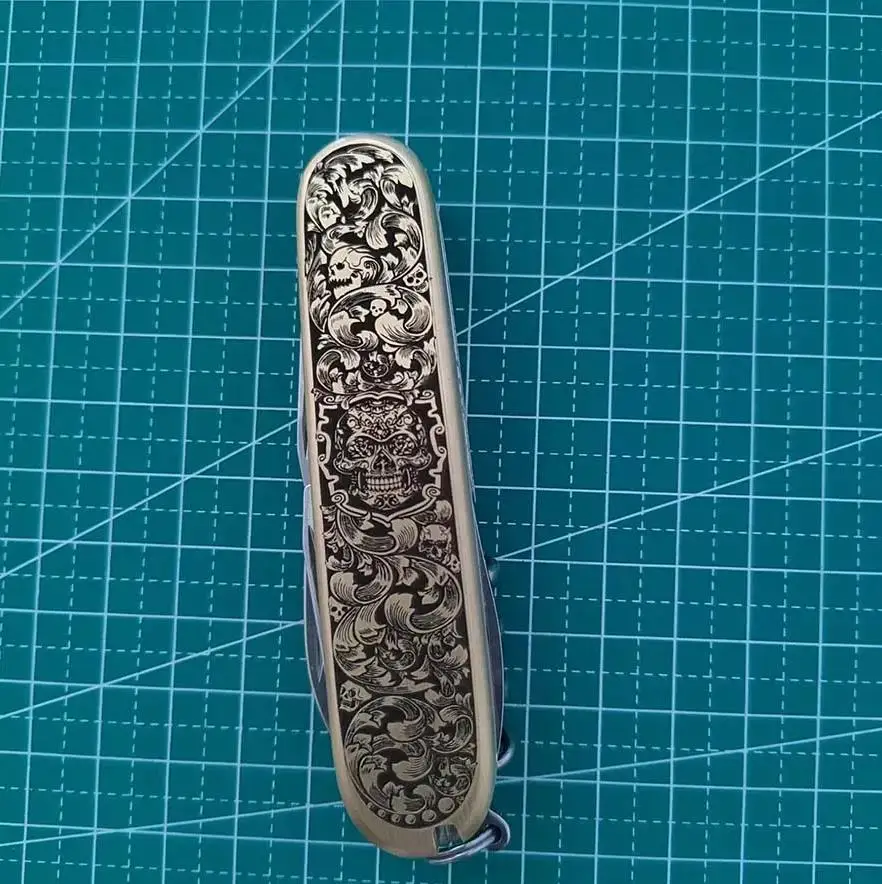 1 пара ручные весы из чистой латуни на заказ для швейцарского армейского ножа