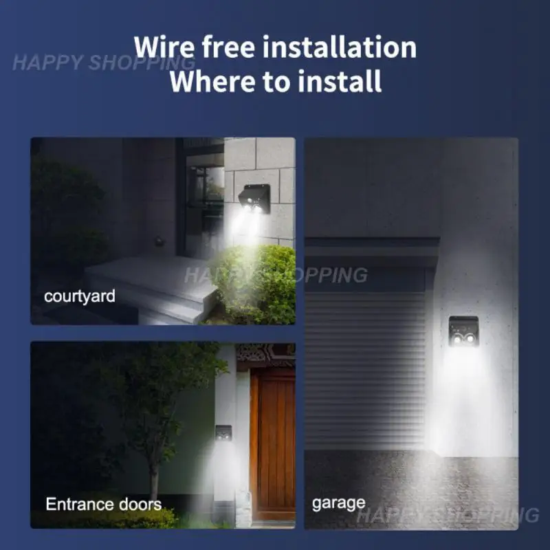 

Light Sensing Yard Ip44 Waterproof Adjustable 6500k Highlight New Light Control Solar Garden Solar Lamp Human Motion Sensing