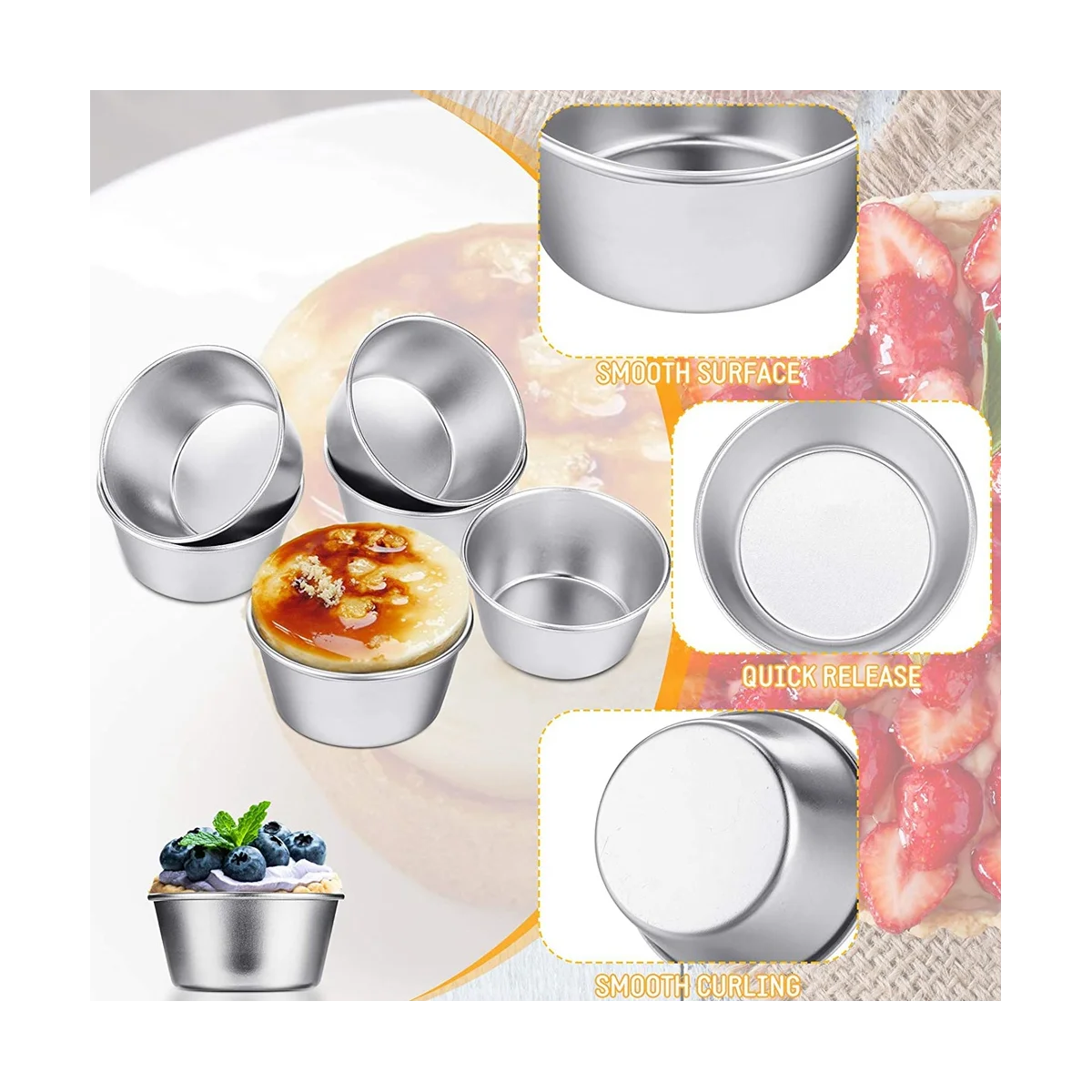 8 шт. индивидуальные формы для пудинга чашки мини-формы шоколада расплавленные