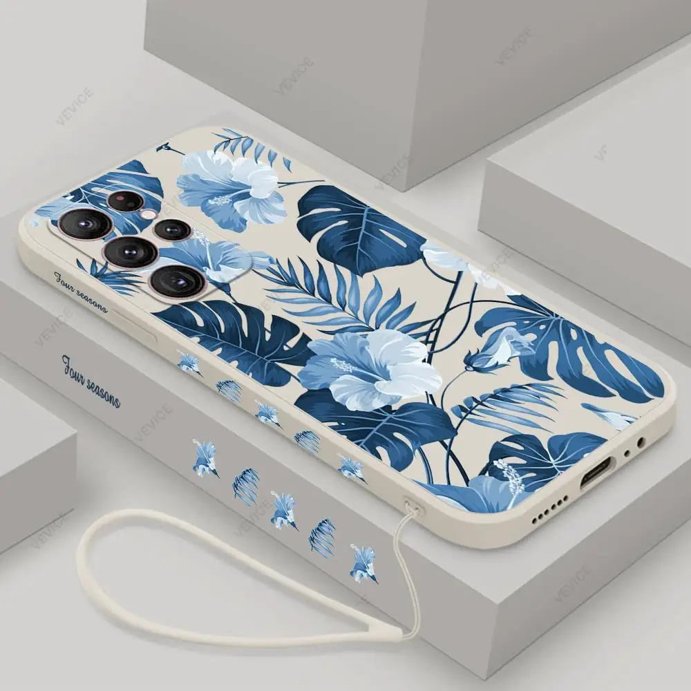 

Colorful Flower Phone Case For Samsung Galaxy S21 S23 S22 Ultra 5G Cover For Samsung Galaxy S20 FE S21 FE S10 S22 Plus Funda