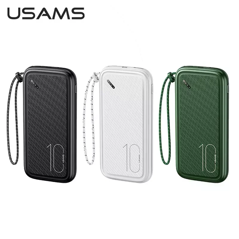 

NEW2023 USB Type C Bank 10000mAh Cell Charger Dual USB Mobile External Battery Powerbank For