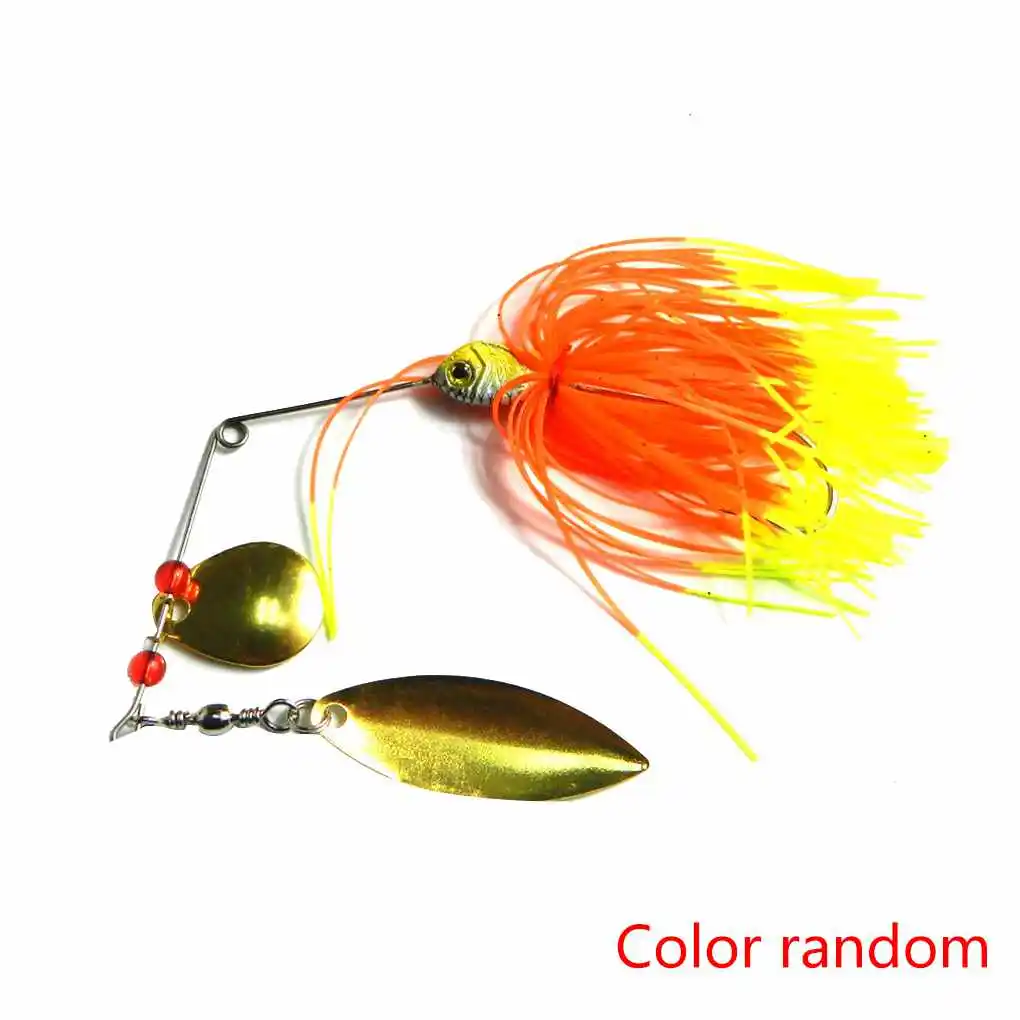 

1pcs 4pcs Metal Bait Fishing Bait Tackles Buzzbaits Rotary Fish Beard Spinnerbaits Rotating Sequins Lures