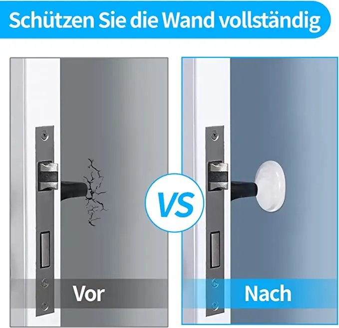 

18 Pieces Door Handle Stopper Pad Indoor Self-adhesive Bumper Patch