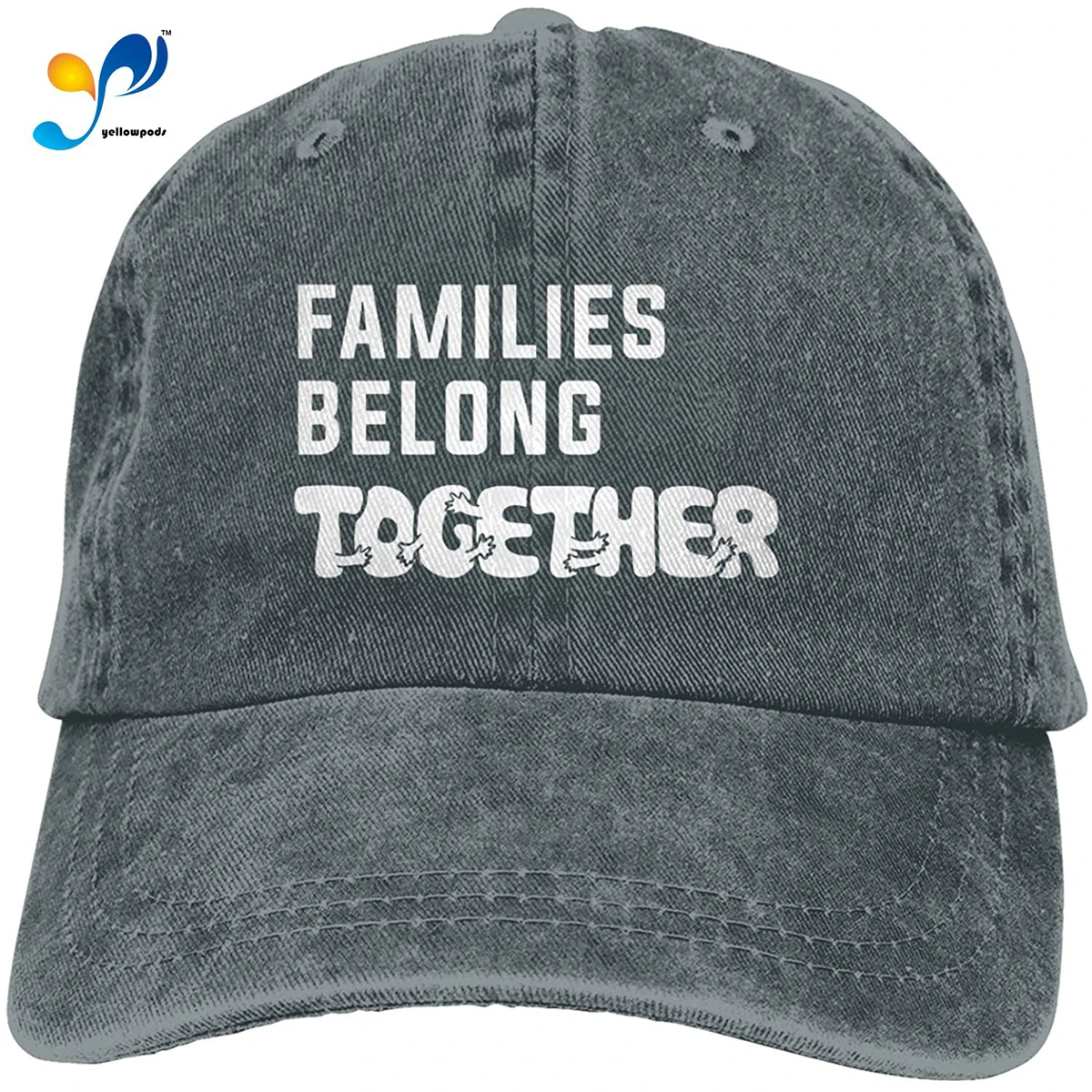 

Unisex Classic Families Belong Together Dad Hat Men Women Adjustable Baseball Cap Sandwich Hat