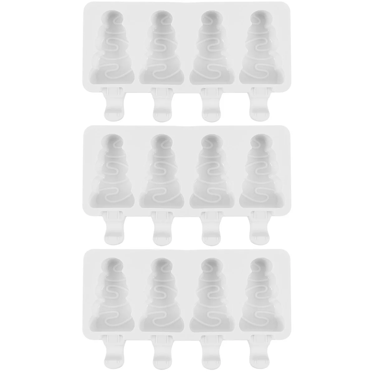 

Christmas Ice Maker Popsicle Molds Cream Chocolate Candy Freeze Pans Cake Household Mould Lolly Bar Diy Tubes Mousse Soap