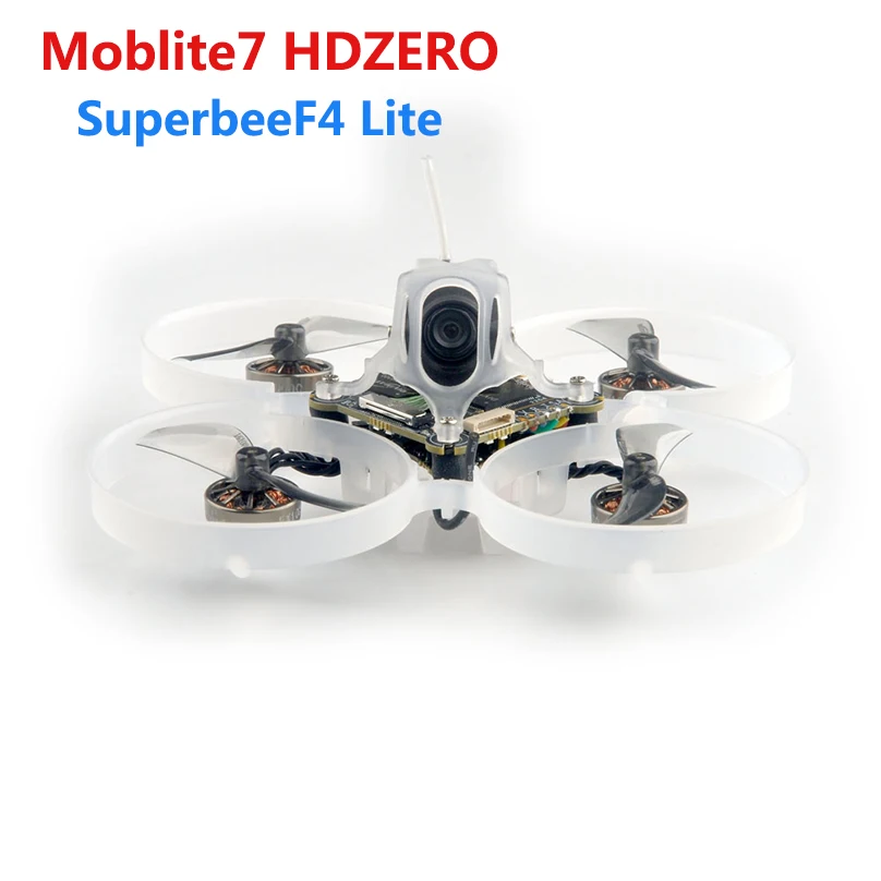 Happymodel Moblite7 HDZERO SuperbeeF4 Lite BWhoop FPV RC Дрон BNF ELRS 2,4 ГГц Контроллер полета EX1002 KV20000 1S 75 мм дроны Happymodel Moblite7 HDZERO SuperbeeF4 Lite BWhoop FPV RC Дрон BNF ELRS 2,4 ГГц Контроллер полета EX1002 KV20000 1S 75 мм дроны