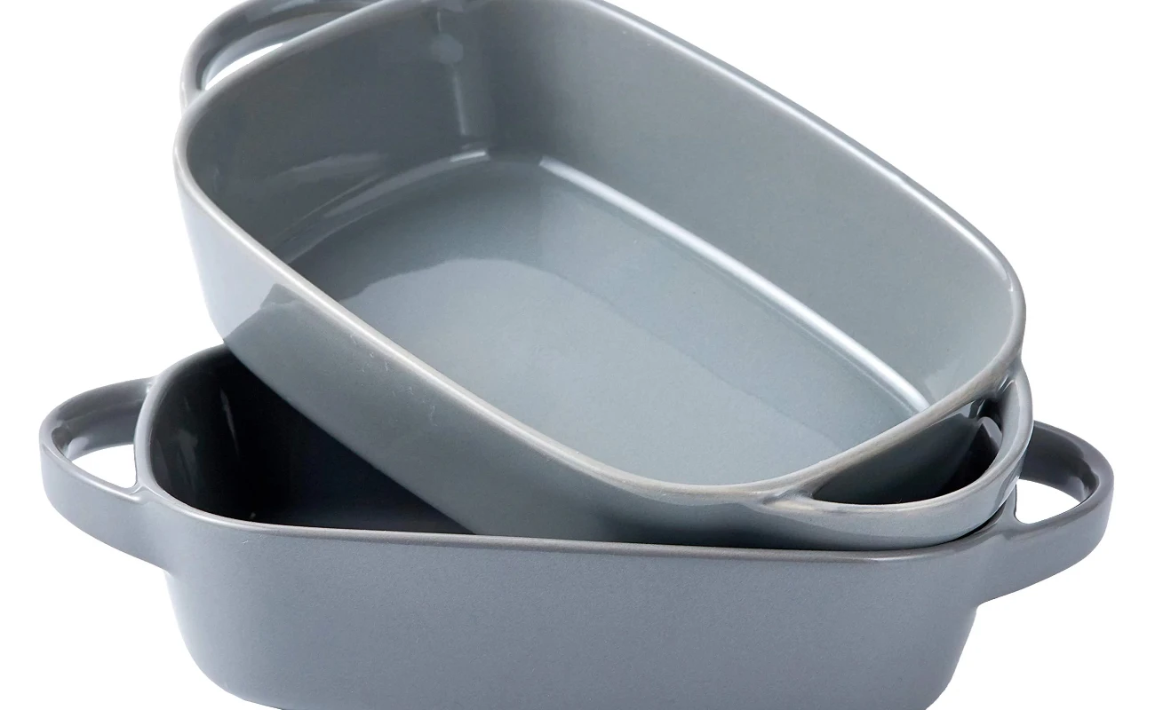 

Porcelain 8.5"x6" Baking Dish for Roasting And Lasagna Pan, Oven safe, Set Of 2
