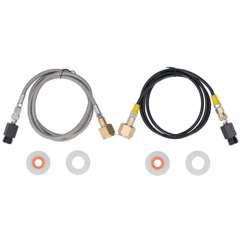 

Soda Refill Adapter CO2 Cylinder Cartridge Fill Tank Connector with 60in Hose CGA320