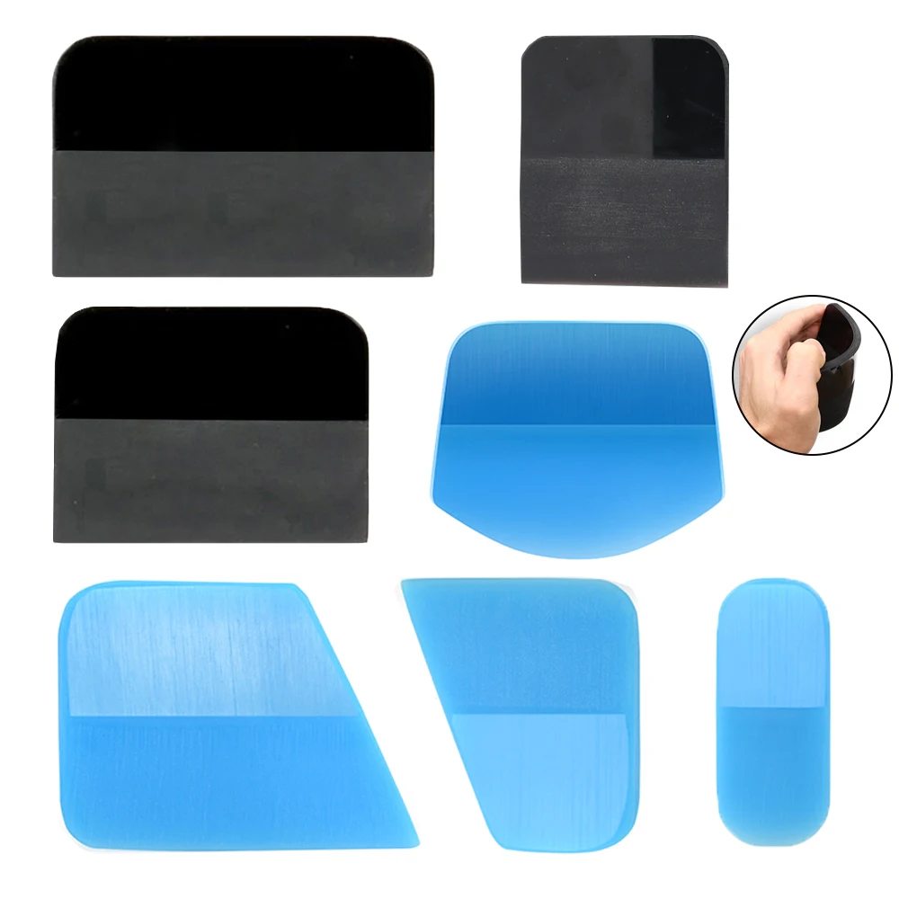 

TPU PPF Soft Squeegee Rubber Scraper for Car Paint Transparent Protective Film Application Tools Auto Window Household Cleaning