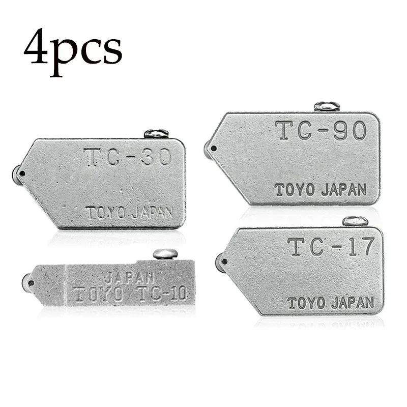 

Головка резака для стекла, 4 размера, высокопрочная, замена головки резака для стеклянной плитки с прямой режущей деталью, Φ