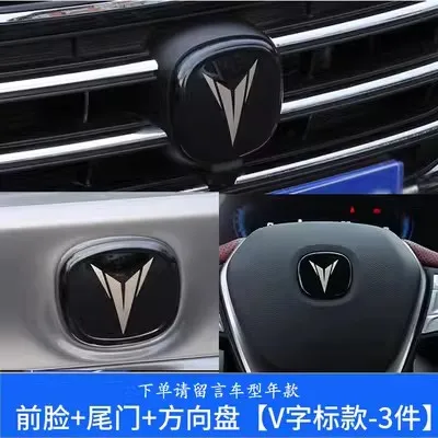 

Для 18-19 Changan Alsvin наклейки с логотипом автомобиля, металлическая наклейка на переднее заднее рулевое колесо