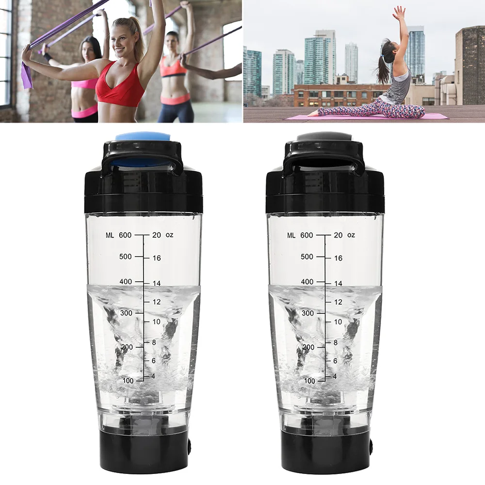 

Protein Shaker Bottles 600ml Leak-proof Electric Protein Shaker Battery Operated Shaker Bottle Mixer for Protein Oatmeal Baby