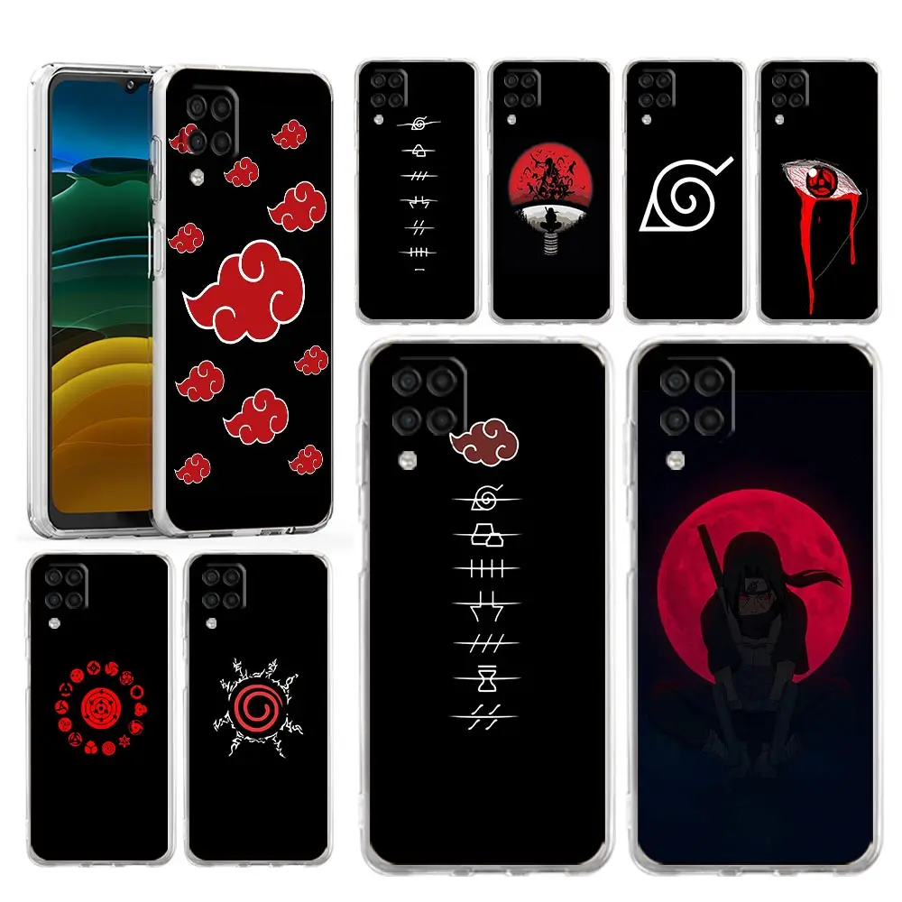 

Anime Naruto Itachi Black Case For Samsung Galaxy A52 A12 A51 A32 A71 A21s A31 A72 A02s A41 A11 A42 A01 Phone Shell Back Cover