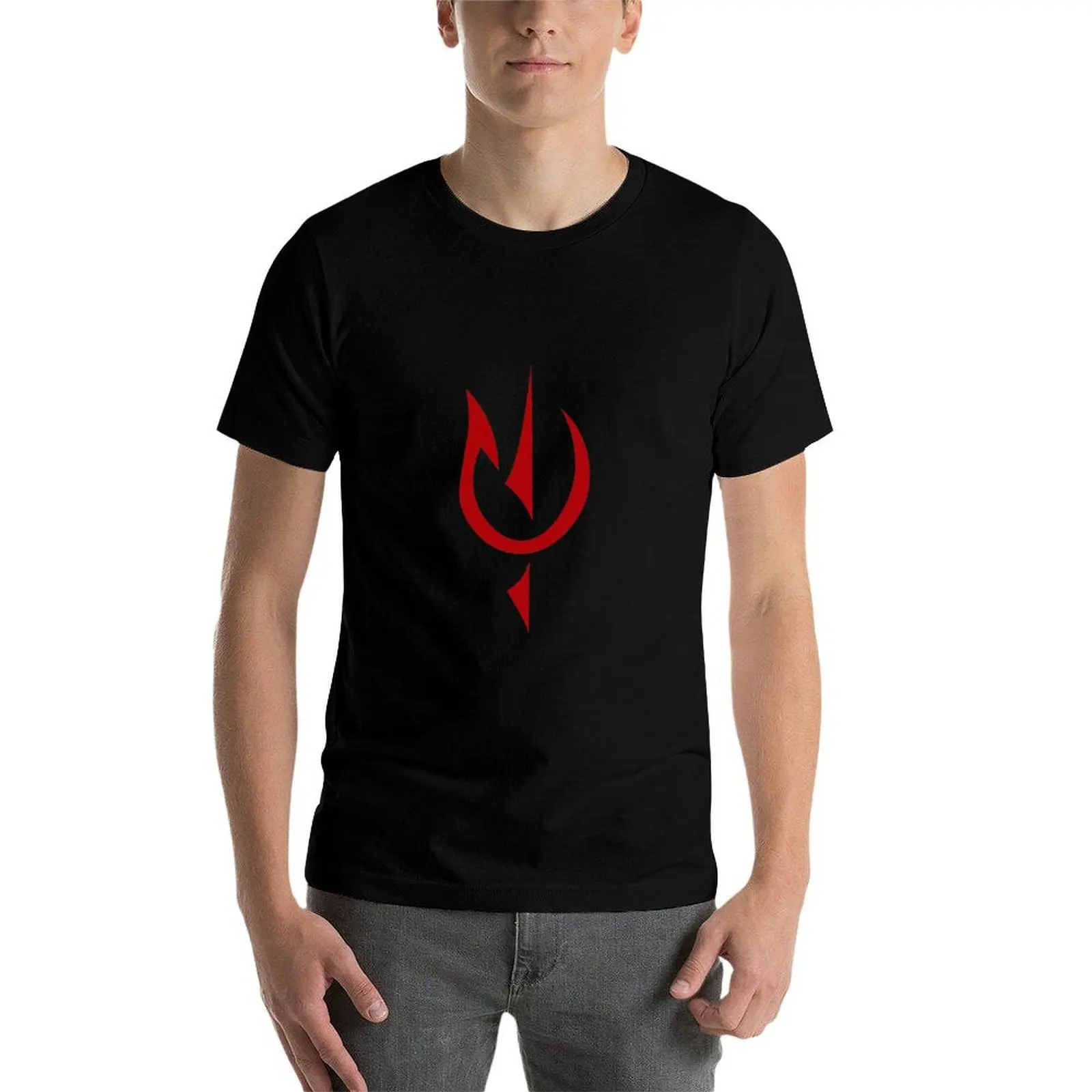 Фото Футболка Red Symbol of Sauron - Rings of Power, мужские хлопковые футболки, мужские футболки из 100% хлопка, повседневная футболка для мужчин №5