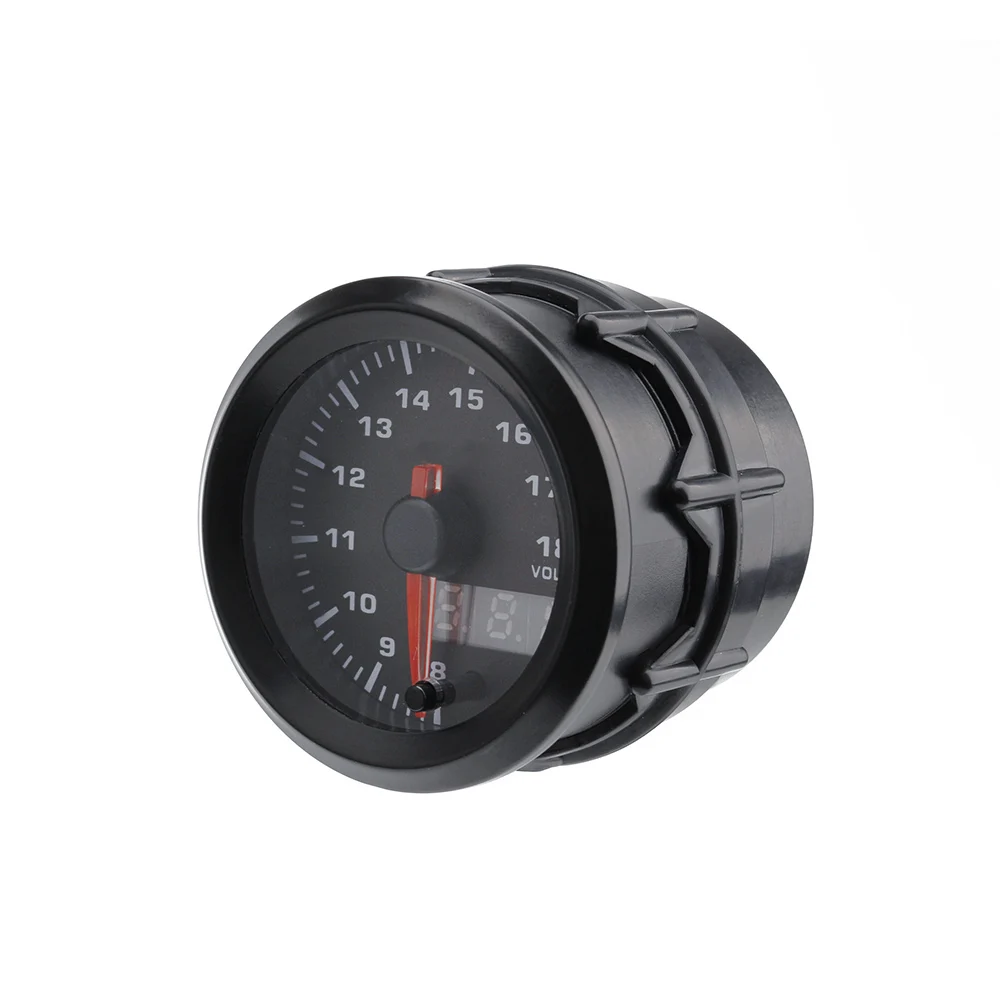 Автомобильный вольтметр измеритель напряжения с LED дисплеем 2 дюйма 52 мм 7 цветов
