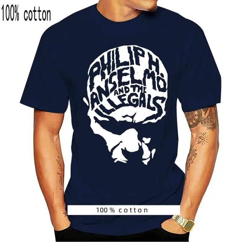 

Футболка с надписью «philh Anselmo And The Illegals», металлическая лента S, M, L, Xl, 5xl, 6xl, 2023, Мужская футболка, модное пальто, одежда, топы