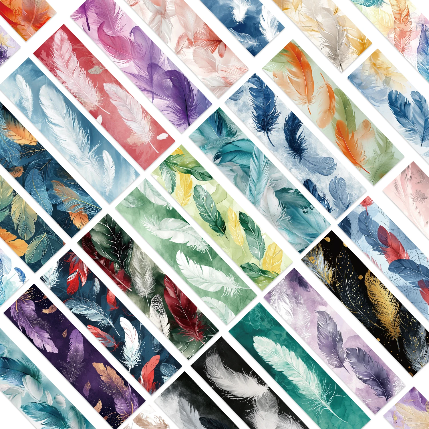 Минималистичные перфорированные закладки из 30 предметов подходящие для страниц