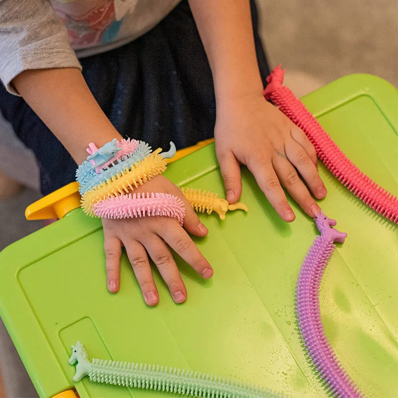 5 шт. Новый мультяшный Единорог Крофт браслет вентиляция снятие стресса лапша