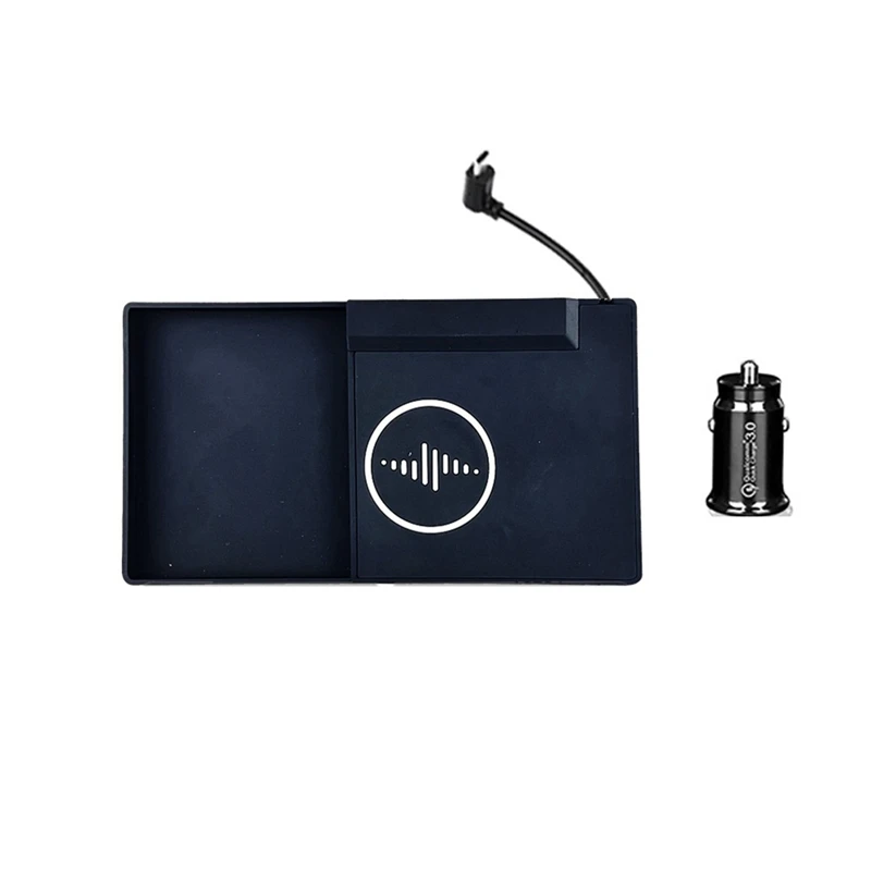 

Автомобильное беспроводное зарядное устройство, центральная консоль, панель быстрой зарядки для Mitsubishi Outlander 2023 2024, аксессуары