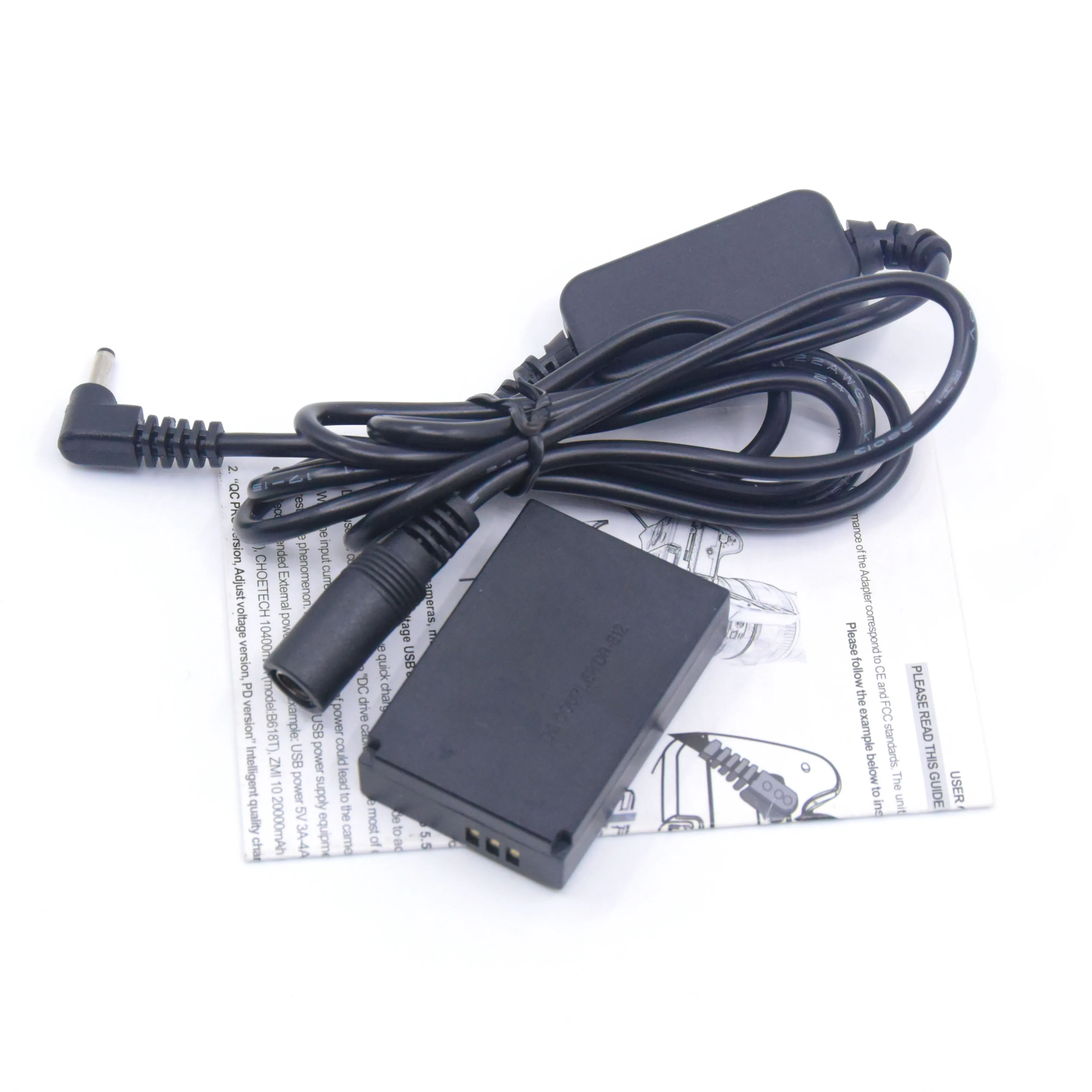 

12V-24V понижающий Мощность кабель + DR-E12 соединитель прямого тока LP-E12 аккумуляторная батарея для цифровой однообъективной зеркальной камеры ...