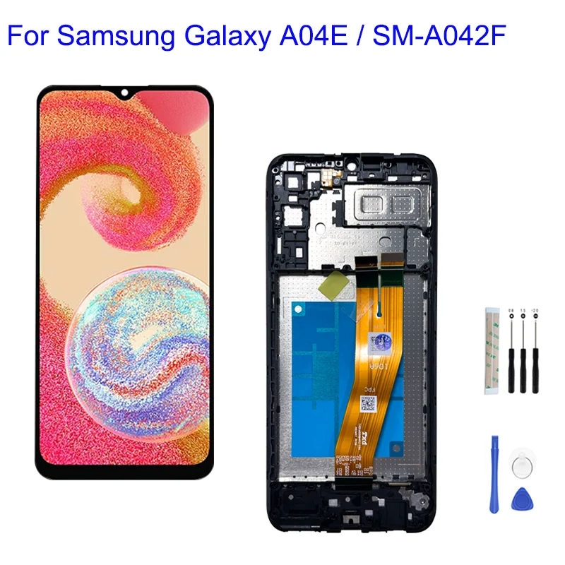 

6,5 ''для Samsung Galaxy A04e SM-A042F SM-A042F/DS SM-A042M SM-A042M/DS ЖК-дисплей с сенсорным экраном и дигитайзером в сборе