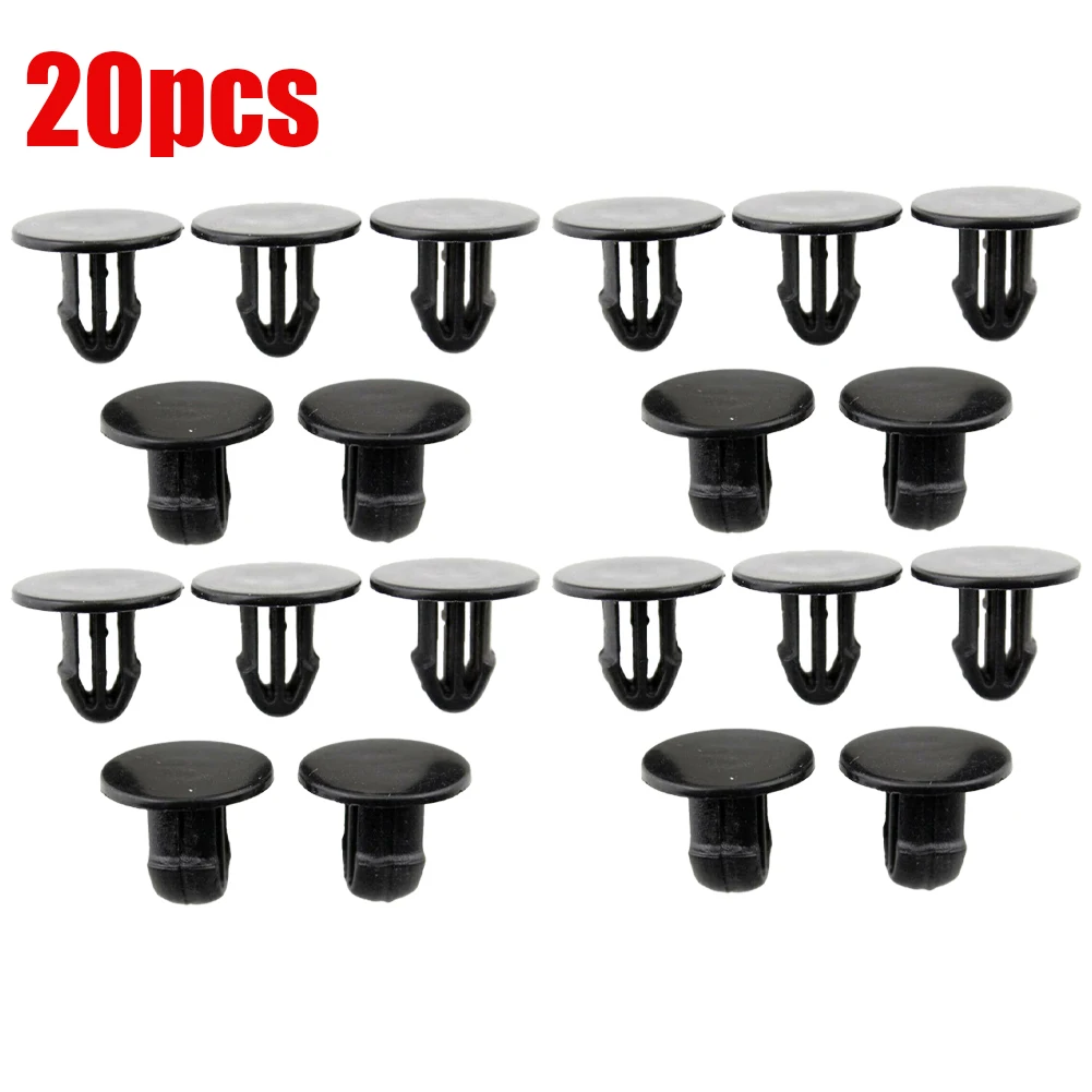 

For Acura Integra Clip For Civic Del Sol Head Diameter 13 Mm 20pcs As Shown For Honda 91501-SL4-003 Fits Hole Size 6 Mm