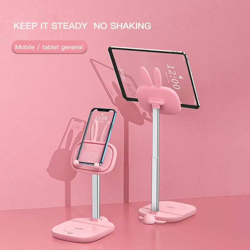 

For Tablets Ipad Ergonomic Desktop Bracket Adjustable Mobile Phone Holder Lazy Mount Phone Accessories Rabbit Ear Support Stand
