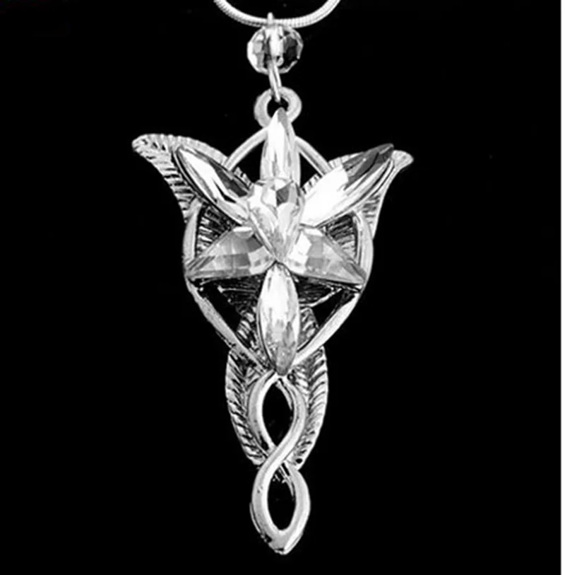 

New Fashion Lord Of The Rings pendant Arwen's Evenstar Necklace Jewerly Necklace For Man Woman Choker Collar Gift