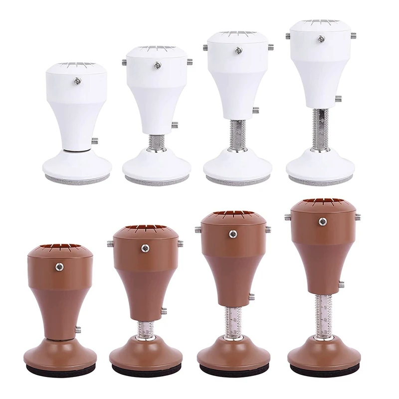 

4 Pack Adjustable Bed Risers 360° Rotatable Furniture Riser Base, Fit Chair Table Desk Sofa Feet Diameter