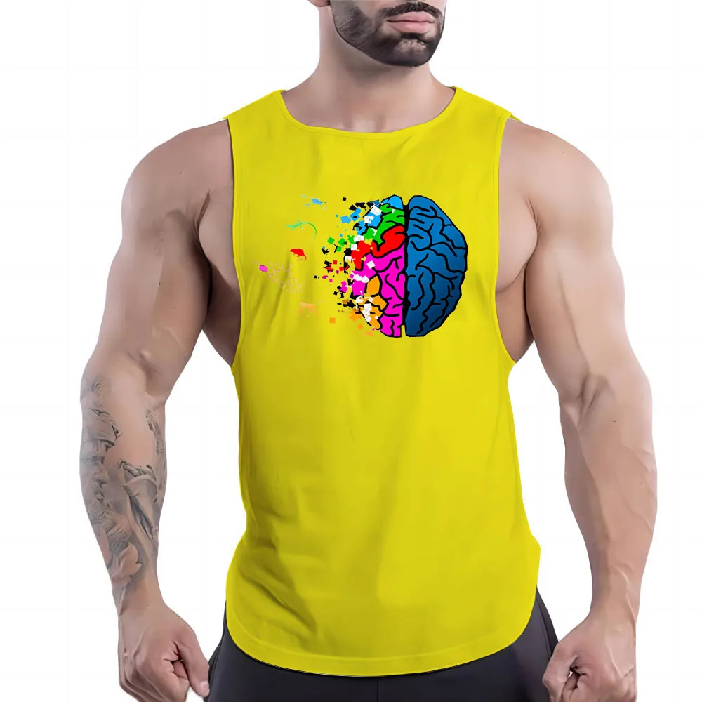 

Летние мужские майки с принтом Y2k, дышащие баскетбольные майки без рукавов, уличные быстросохнущие модные спортивные майки для отдыха Fnaf