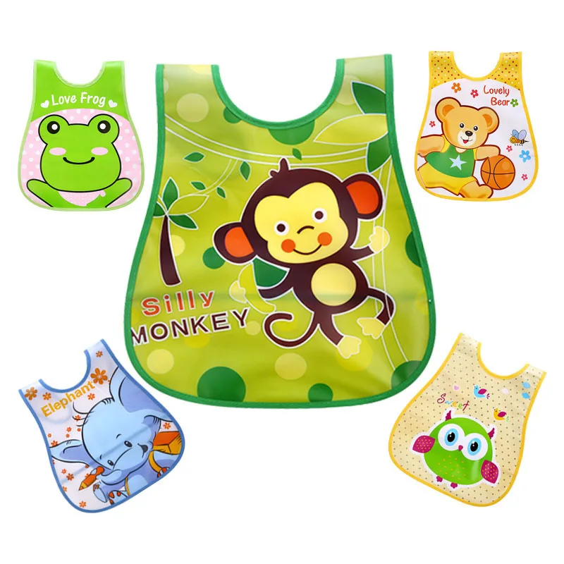 

Waterproof Baby Bibs for Infant Boys Girls EVA Cartoon Apron Towel Toddler Dinner baberos Bandanas Burp Cloths Baby Feeding Bib