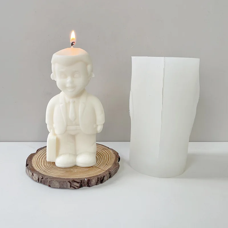 

Office Worker Candle Silicone Mold for Handmade Chocolate Decoration Gypsum Aromatherapy Soap Resin Candle Silicone Mould