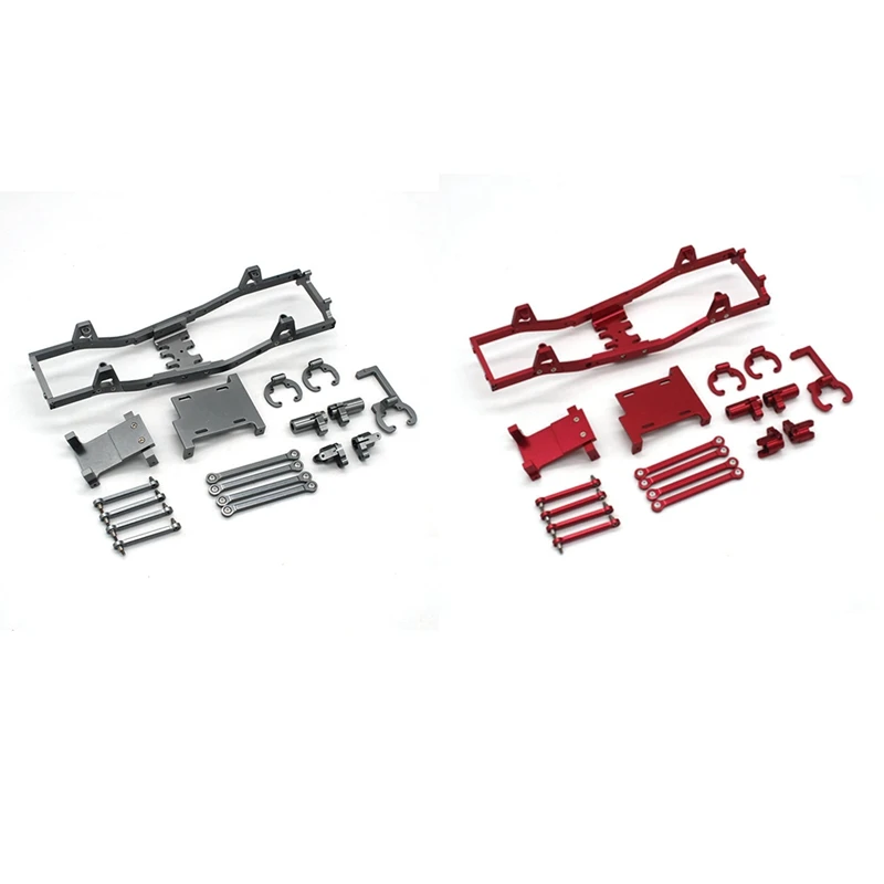 

Металлический каркас, звеньевой стержень, сервопривод, монтажный концентратор для Xiaomi Suzuki Jimny 1/16, комплект для замены автомобиля на гусеничном ходу с дистанционным управлением, красный