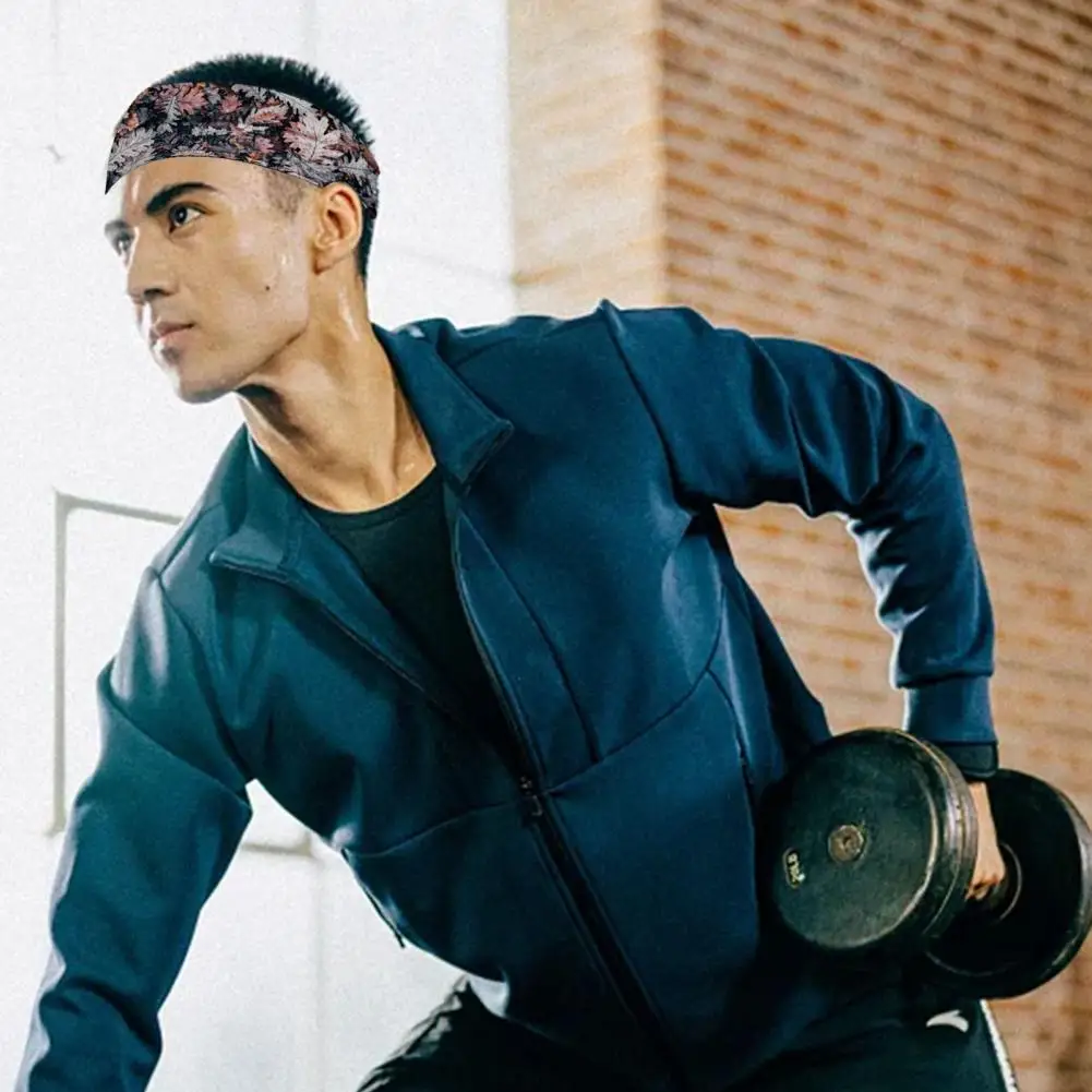 Спортивная повязка на голову высокоэластичная Влагоотводящая для йоги бега