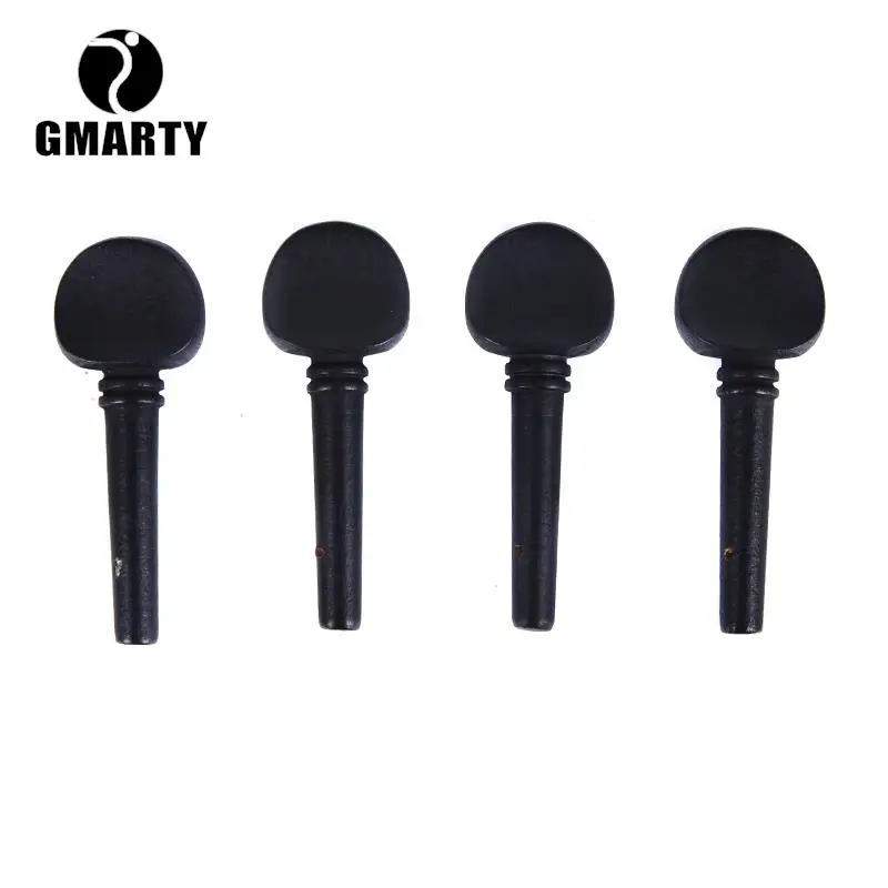 4 шт. черные колышки для скрипки 4/4 дюйма |