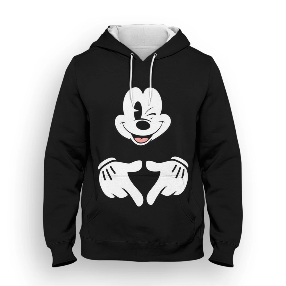 

Mickey Mouse Men Oversize Hoodie Disney 3D Print Cartoon Anime Clothes For Boy Girl Kids Streetwear Women Sweatshirts