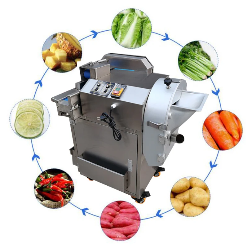 

Многофункциональная машина для резки овощей, коммерческая Автоматическая бытовая машина для резки картофеля, измельчитель овощей в кубика...