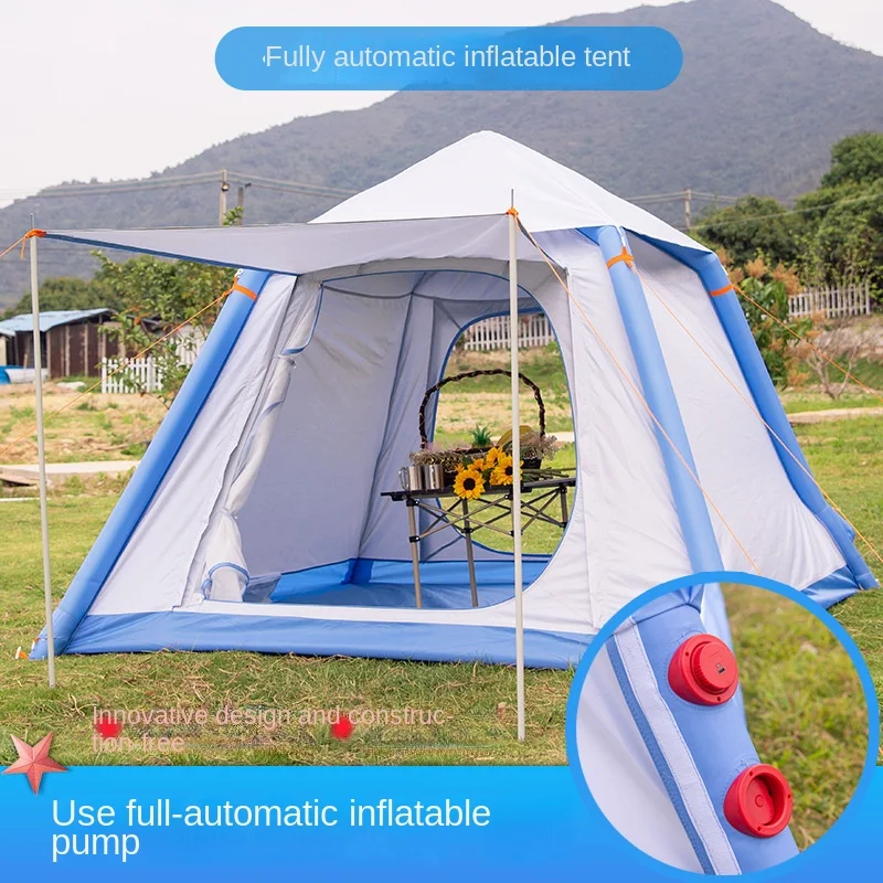 

New Fully Automatic Outdoor Camping Large Park Double Decker Double Inflatable Tent Quick Opening Thickened Waterproof Equipment