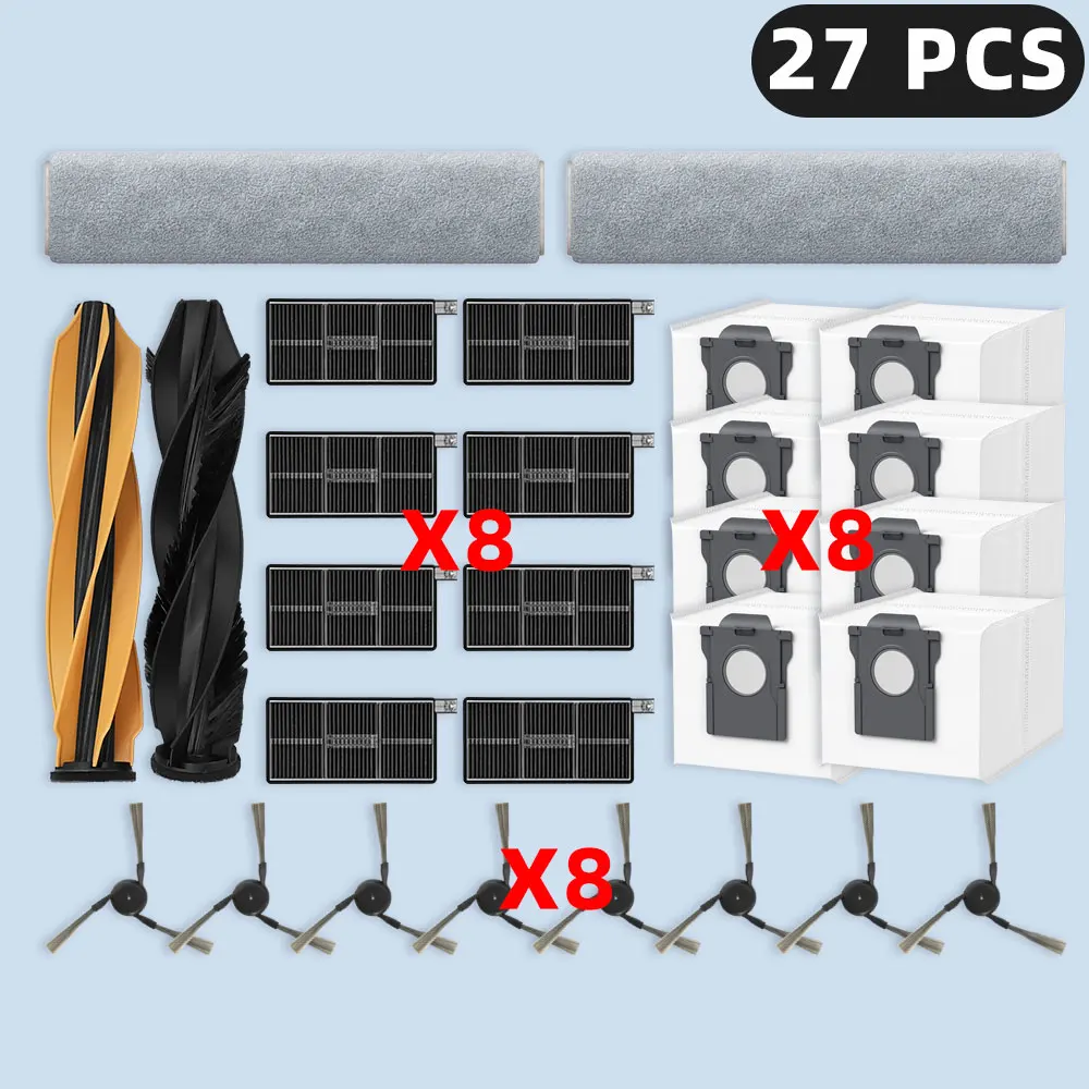 

Совместимость с ( Dreame Aqua10 Track / Aqua 10 Pro Track / Aqua 10 Ultra Track Complete / RLR61CE / RLR81CE ), запасные части, аксессуары, основная боковая щетка, HEPA-фильтр, швабра, мешок для пыли