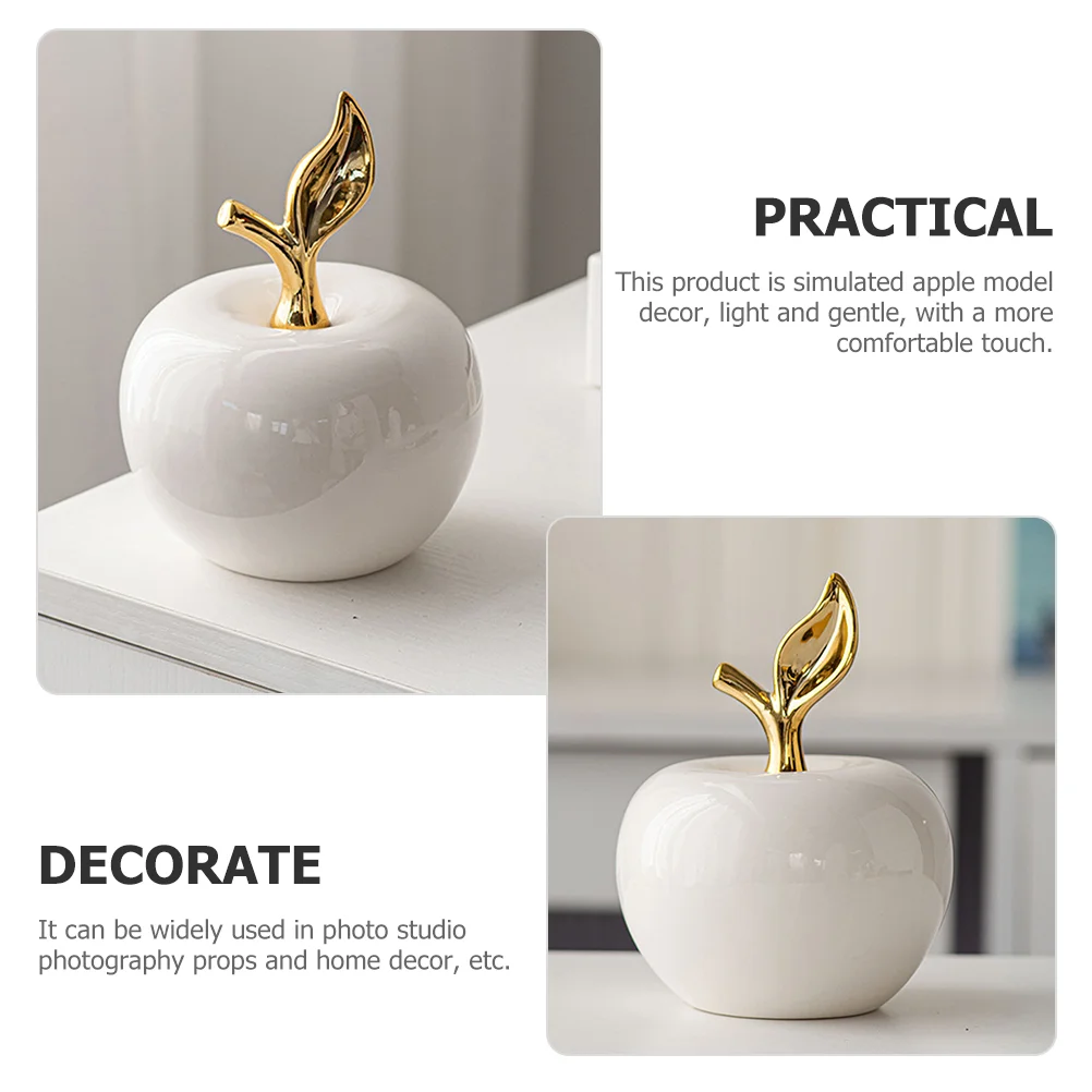 Керамическое украшение в виде яблока рождественское маленькое ремесло