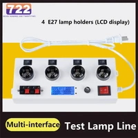 voltage power tester led quick test light box multifunctional test instrument e27 lamp wattage tester light voltage with display