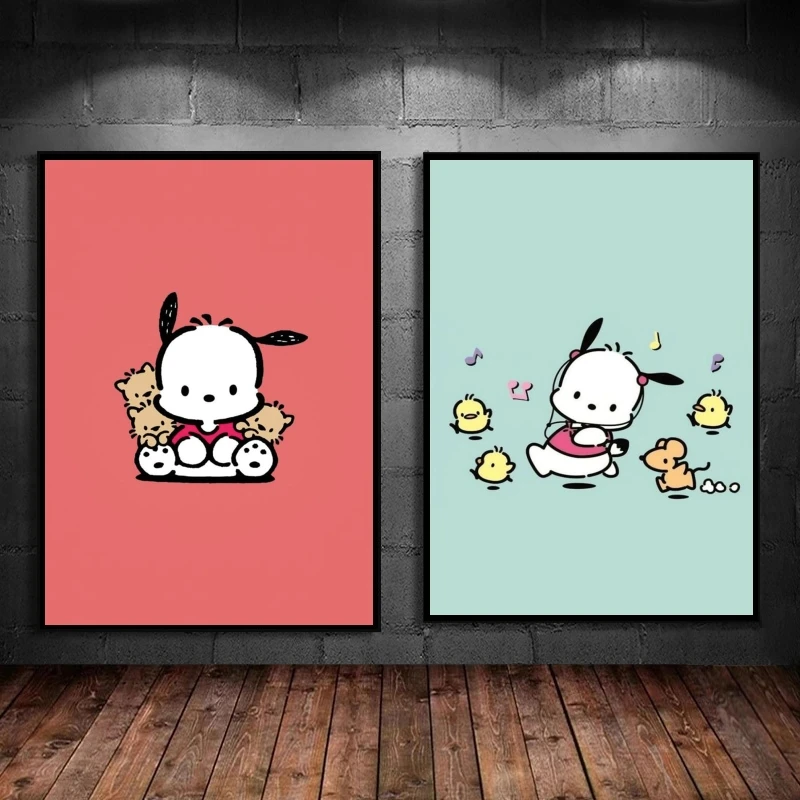 

Canvas Art Walls Painting Cinnamoroll Cartoon Character Picture Decorative Poster Toys Modern Living Room Cuadros Best Gift