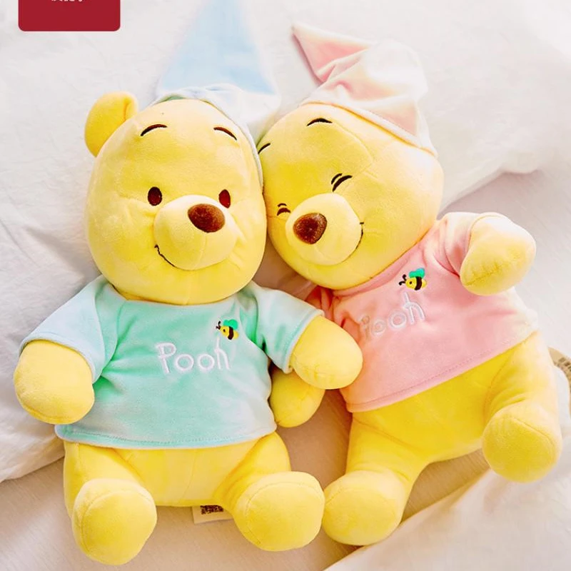 

Kawaii New Disney Genuine Cartoon Winnie The Pooh Doll Plush Toy Cute Pajamas Winnie The Pooh Doll Doll Decoration Birthday Gift
